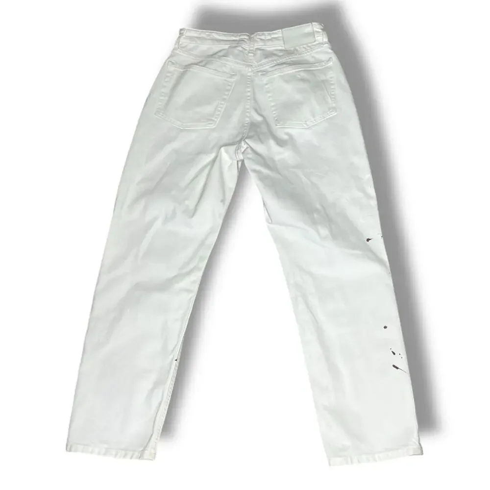 Everlane The High rise Straight Leg ankle jeans with paint splatter - Picture 4 of 8